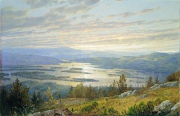 ウィリアム・トロスト・リチャーズ Painting - スコーム湖 レッドヒルの風景から ウィリアム・トロスト・リチャーズ